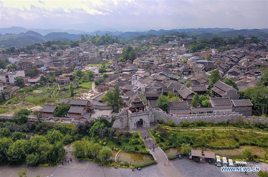 Chine: vue aérienne de la ville de Guiyang