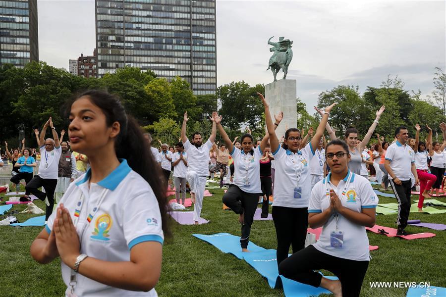Journée internationale du yoga 2018 à New York