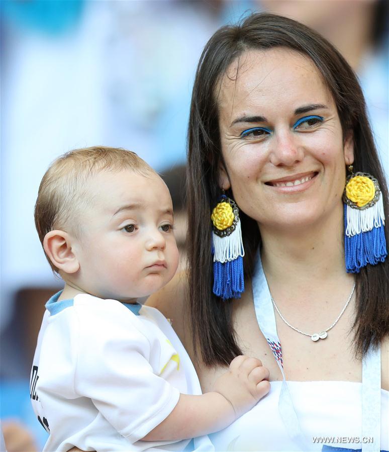 Des supporters en herbe lors de la Coupe du monde