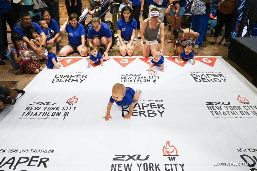 Le Diaper Derby, une course insolite de bébés à New York