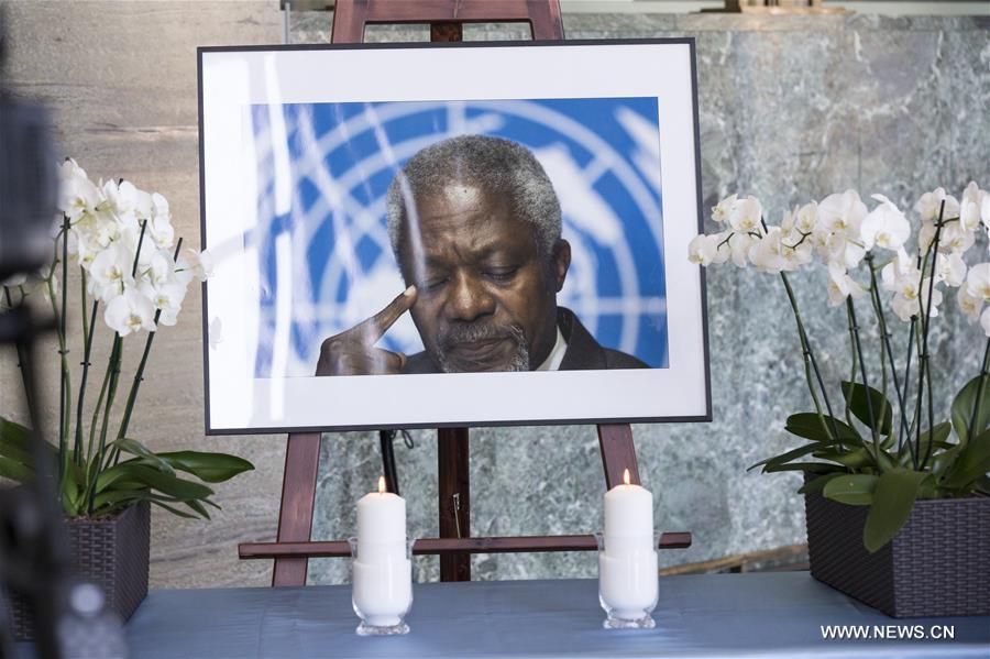 Suisse : cérémonie en mémoire de Kofi Annan à Genève