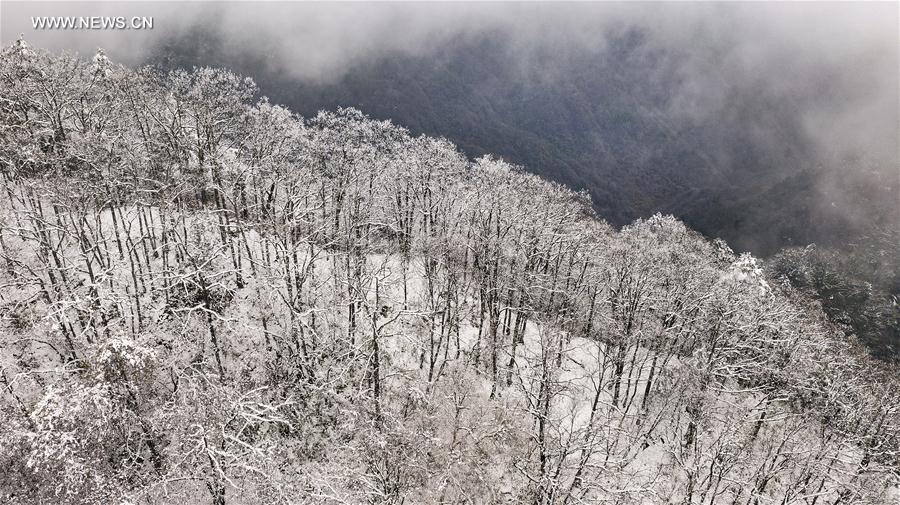 Chine : paysage de Guiguling au Shaanxi