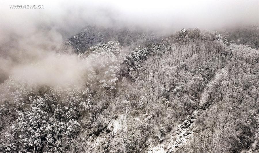 Chine : paysage de Guiguling au Shaanxi