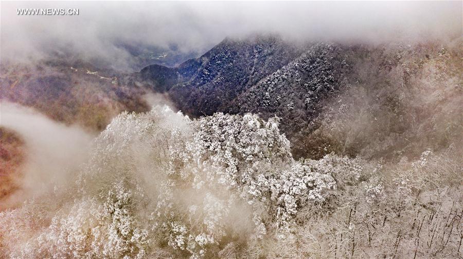 Chine : paysage de Guiguling au Shaanxi