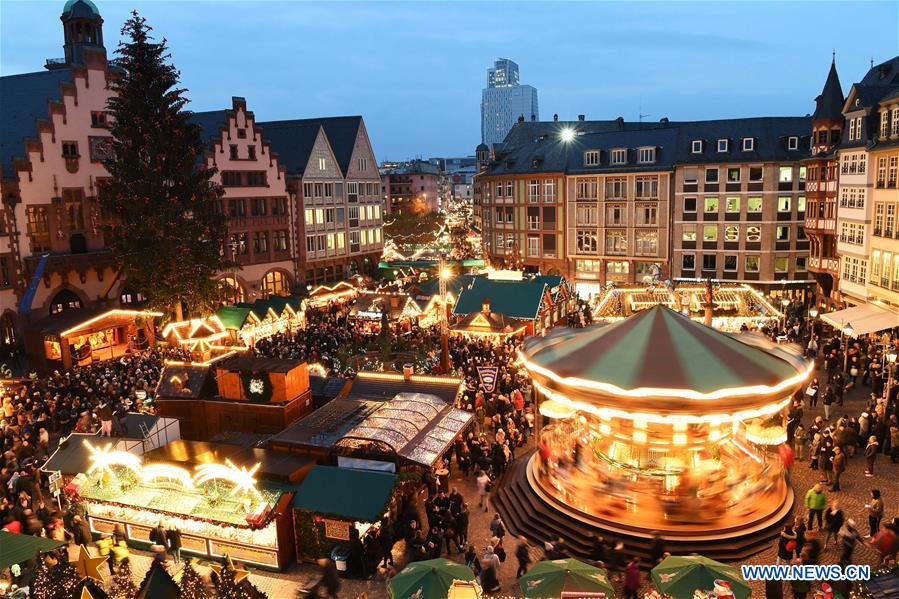 Allemagne : marché de Noël à Francfort