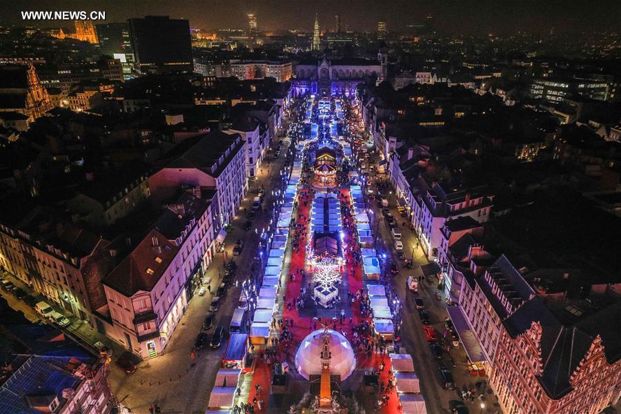 Belgique : marché de Noël à Bruxelles