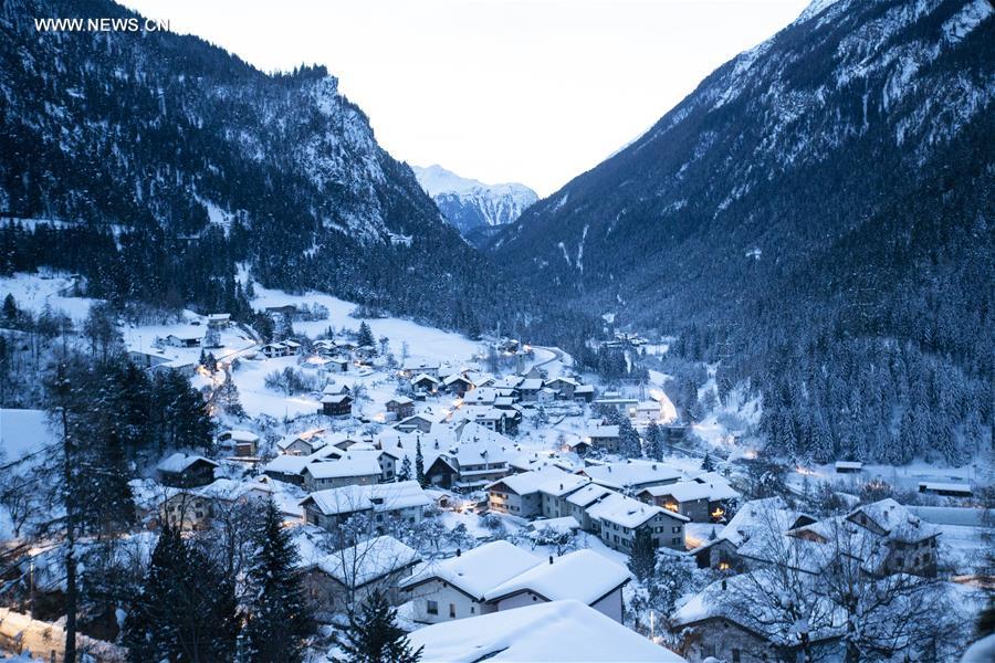 Suisse : paysage à Davos