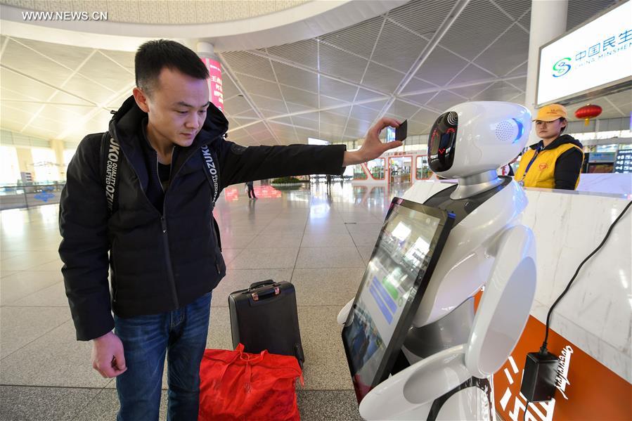 Chine : équipement intelligent pour le pic de voyages 