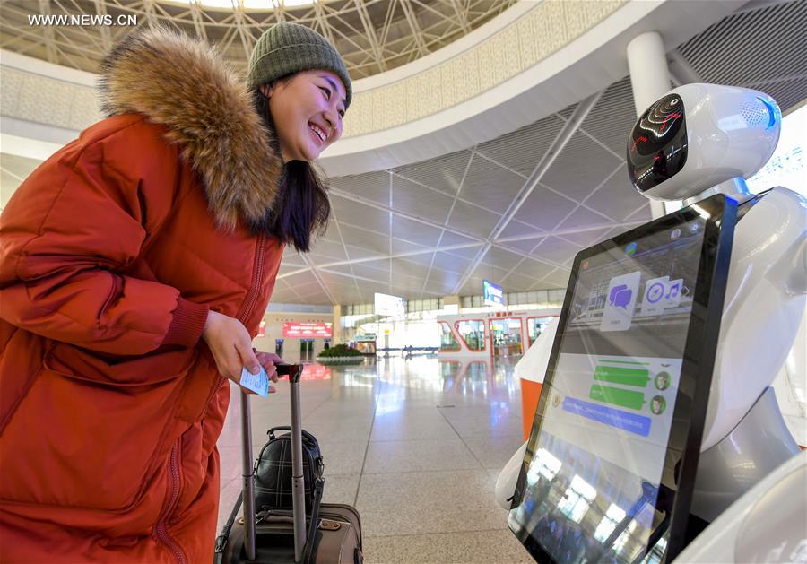 Chine : équipement intelligent pour le pic de voyages 