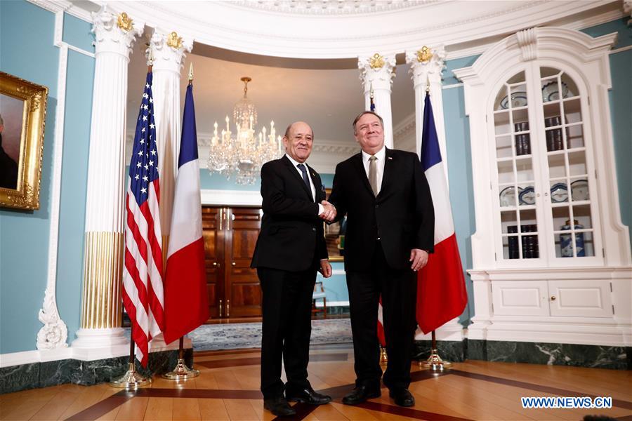 Rencontre entre le secrétaire d'Etat américain et le ministre français des Affaires étrangères à Washington