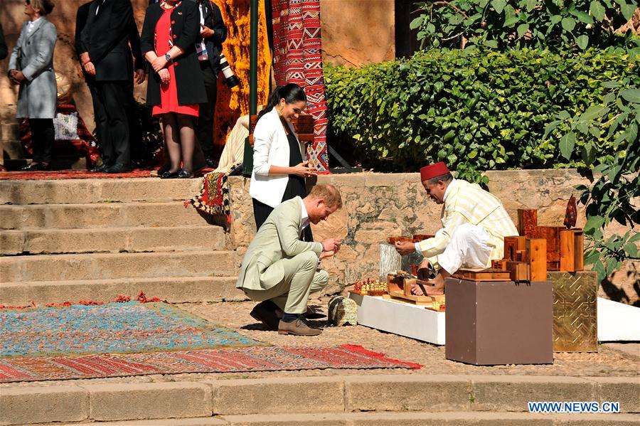 Visite du prince Harry à Rabat au Maroc  