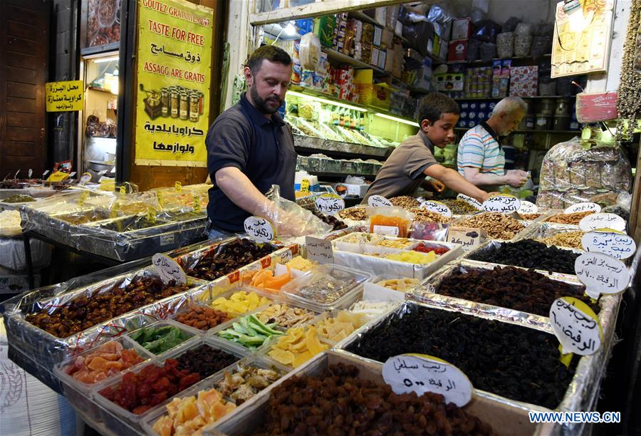 Syrie : marché pendant le ramadan en Syrie