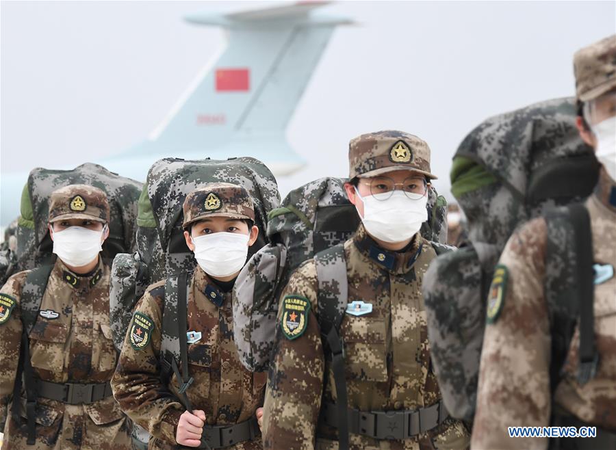 (2019-nCoV) Arrivée à Wuhan du personnel médical militaire