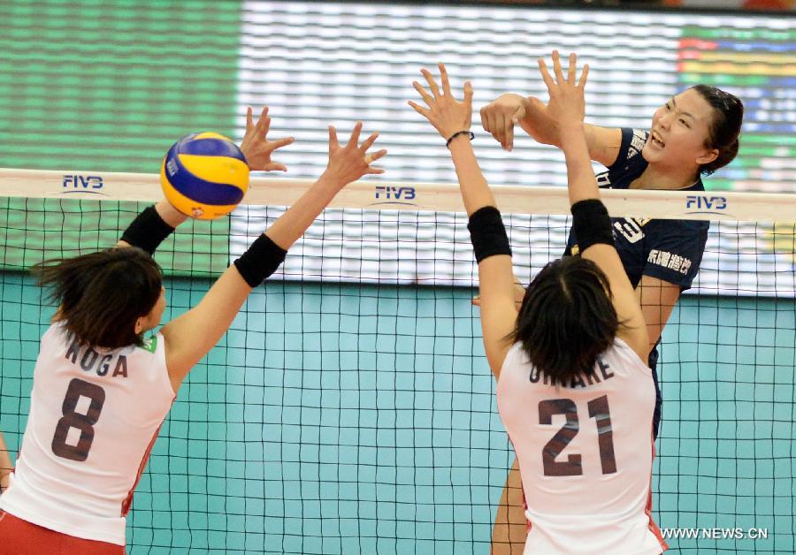 （体育）（14）排球&mdash;&mdash;女排世界杯：中国队夺冠