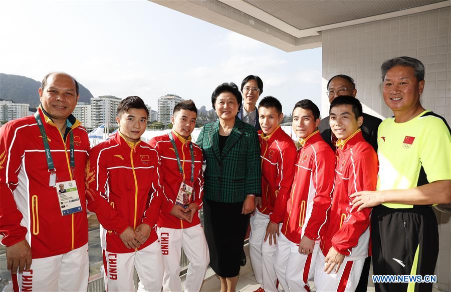 JO 2016 : Liu Yandong visite la délégation chinoise