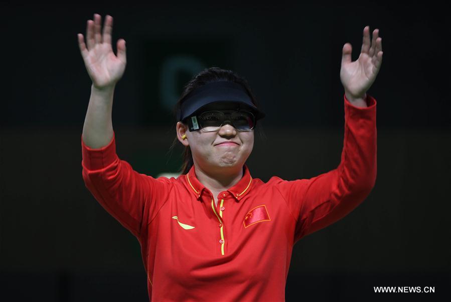 （里约奥运会·新华视点）（1）射击——女子10米气手枪：张梦雪为中国队摘得首金