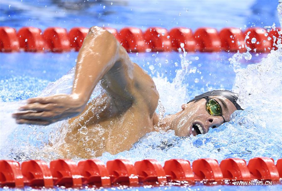 JO 2016 : Gregorio Paltrinieri remporte la médaille d'or du 1500 m nage libre