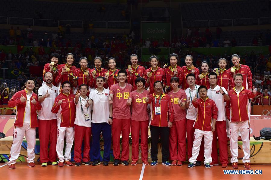 （里约奥运会·领奖台）（3）排球——中国女排夺冠