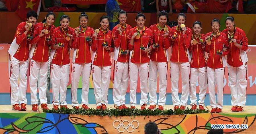 （里约奥运会·领奖台）（15）排球——中国女排夺冠