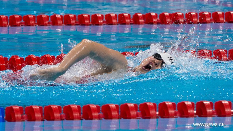 （里约残奥会）（1）游泳——中国选手包揽女子100米自由泳S11级冠亚军
