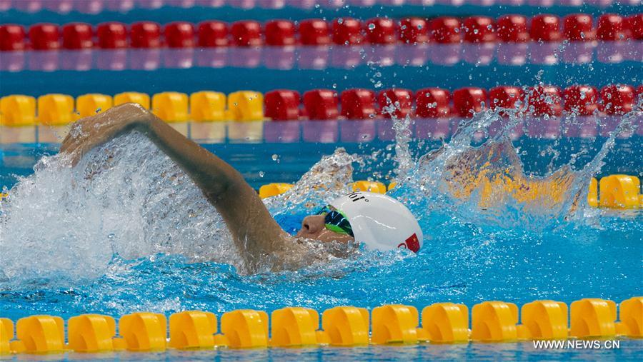 （里约残奥会）（1）游泳——中国选手包揽男子50米仰泳S2级冠亚军