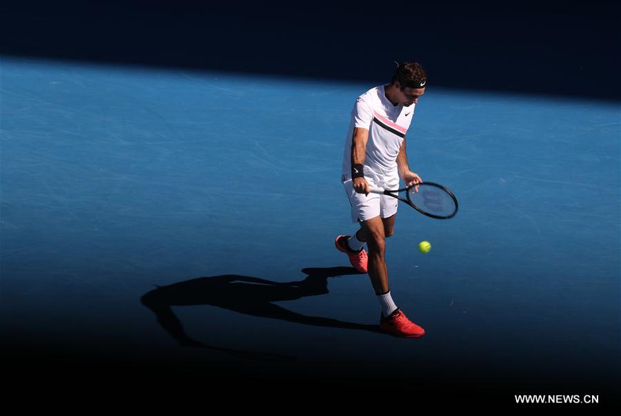 Open d'Australie : Roger Federer se qualifie pour les quarts de finale 