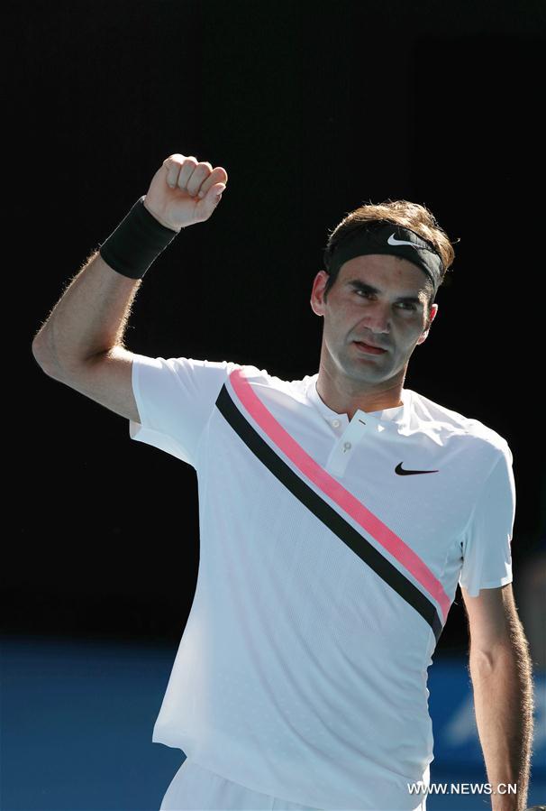 Open d'Australie : Roger Federer se qualifie pour les quarts de finale 