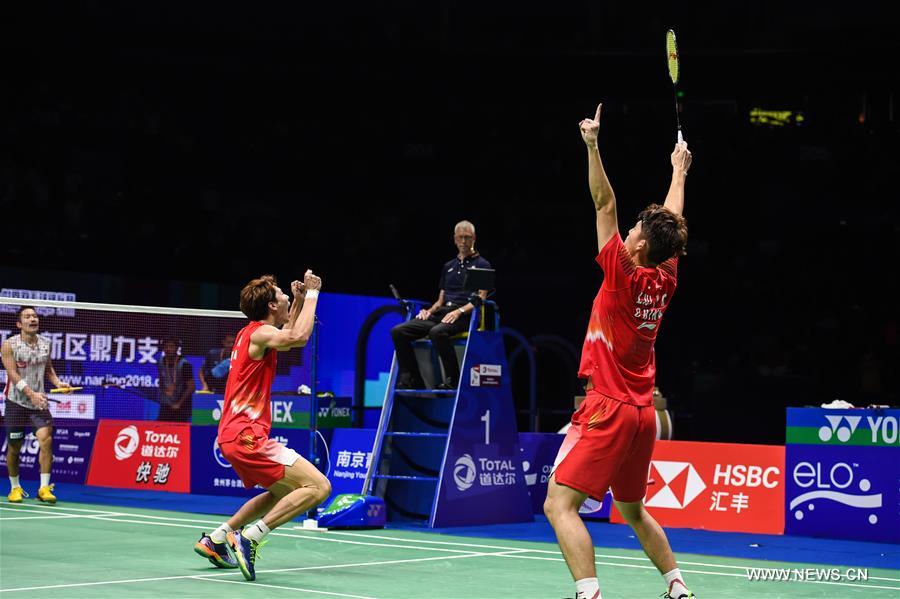  Badminton : les Chinois Li Junhui et Liu Yuchen champions du monde du double hommes
