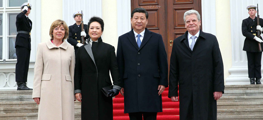 Les présidents chinois et allemand s'entretiennent des relations bilatérales