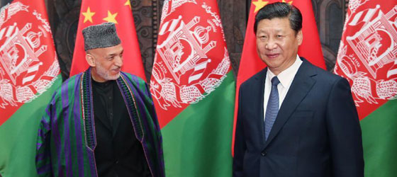 Le président chinois rencontre son homologue afghan