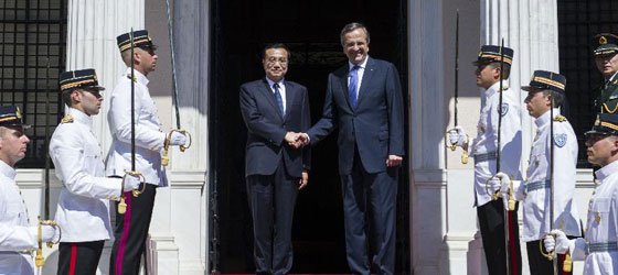 Rencontre des Premiers ministres chinois et grec pour renforcer les liens et la coop&eacute;ration