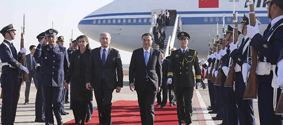 Le Premier ministre chinois arrive au Chili pour une visite officielle
