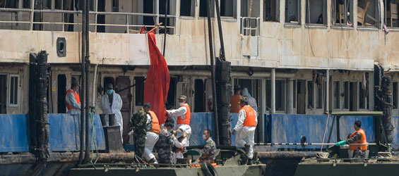Le bilan du naufrage sur le Yangtsé s'alourdit à 396 morts