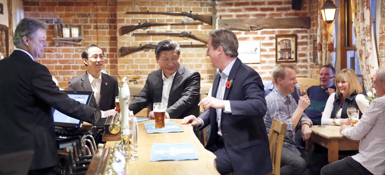 Chequers, symbole des relations plus étroites entre Xi et Cameron (REPORTAGE)