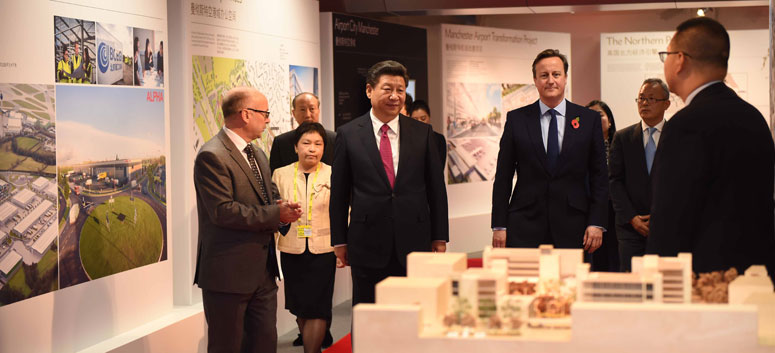 Le président chinois achève sa visite en Grande-Bretagne à Manchester
