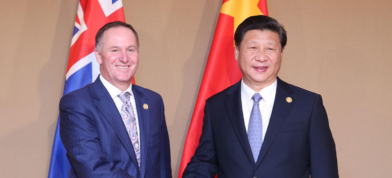 La Chine et la Nouvelle-Zélande s'engagent à promouvoir la coopération bilatérale