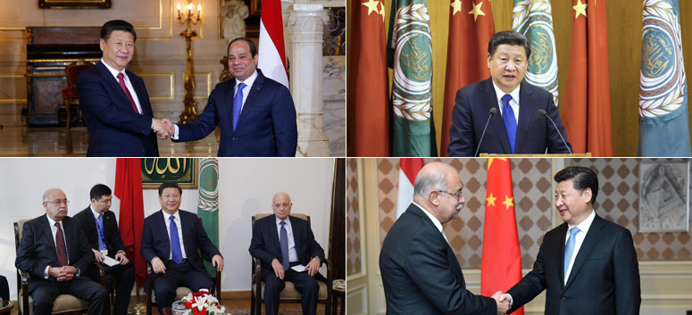 En images: la visite d'Etat du président chinois Xi Jinping en Egypte