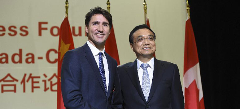 Le PM chinois envisage un accord de libre-échange avec le Canada