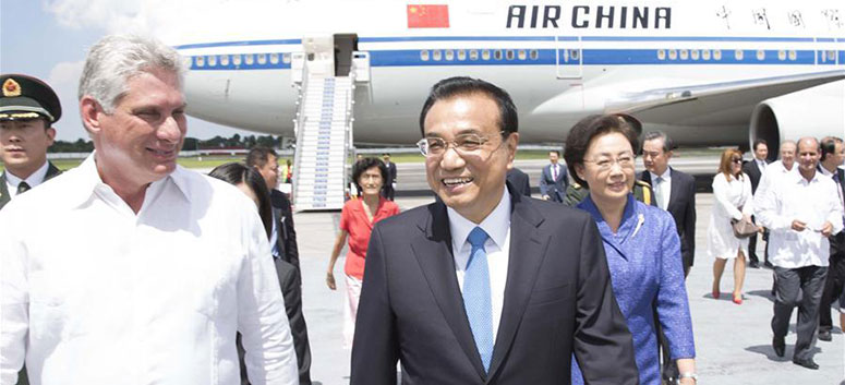 Le Premier ministre chinois arrive à Cuba pour une visite officielle