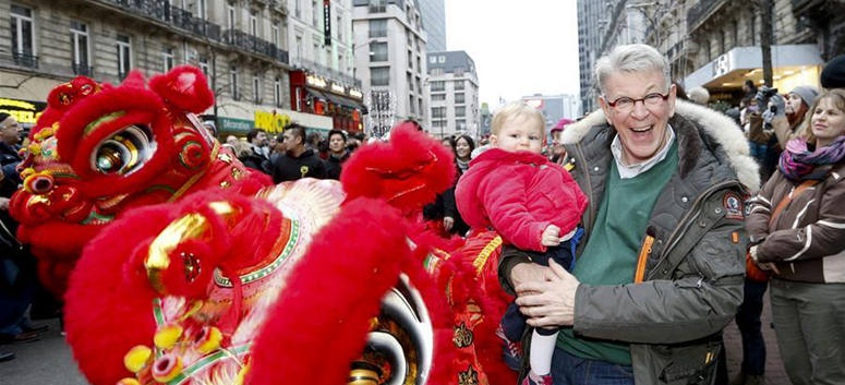 Parades festives du Nouvel An chinois 2017 à Bruxelles