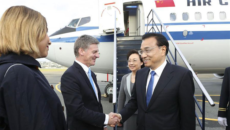 Le PM chinois en Nouvelle-Zélande pour une visite officielle