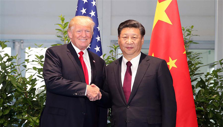 Xi et Trump discutent des liens bilatéraux et des points chauds dans le monde 
en marge du G20