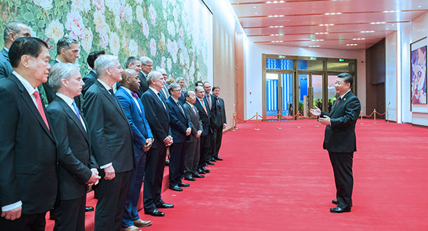 Xi Jinping rencontre des entrepreneurs étrangers assistant à la CIIE