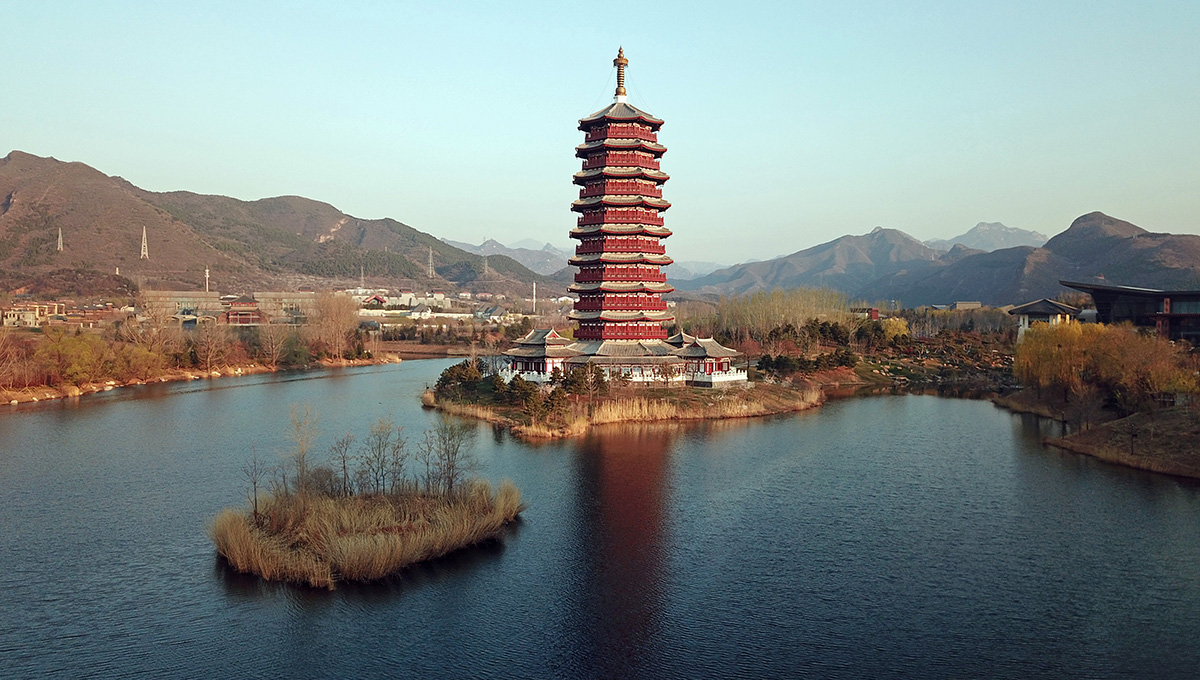 Paysage du Lac Yanqi à Beijing