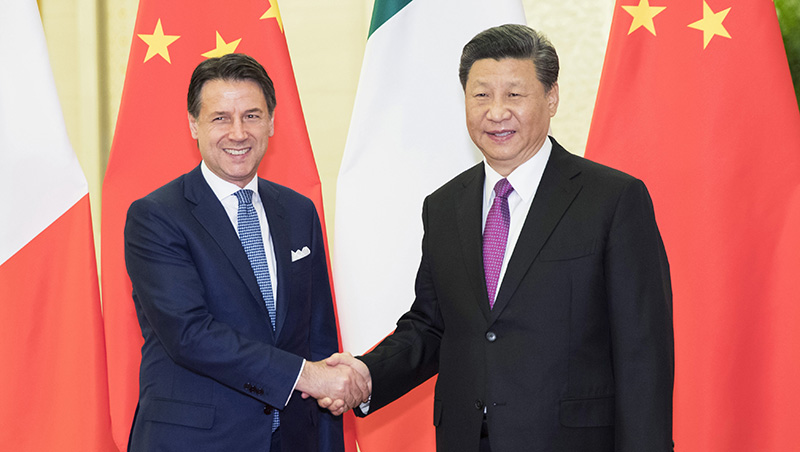 Xi Jinping rencontre le Premier ministre italien