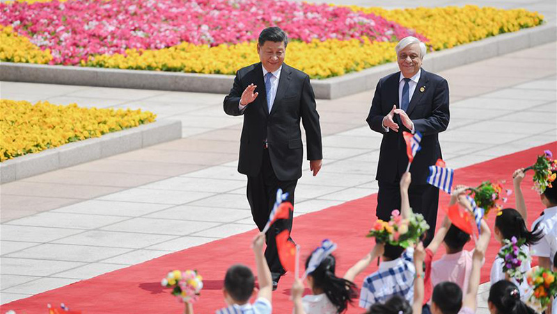 Xi Jinping s'entretient avec le président grec