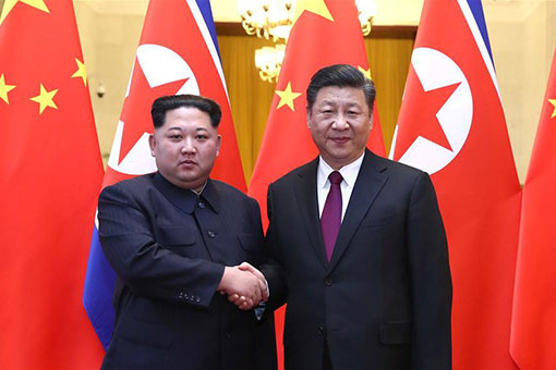 Entretien à Beijing entre Xi Jinping et Kim Jong Un