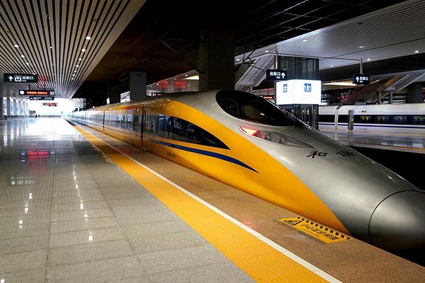 Chine : test d'une ligne ferroviaire à grande vitesse au Henan