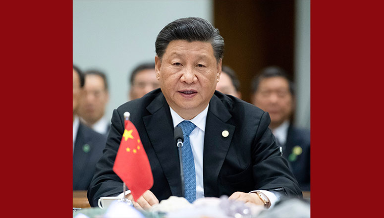 Le président chinois Xi Jinping appelle les pays des BRICS à promouvoir le multilatéralisme (PAPIER GENERAL)