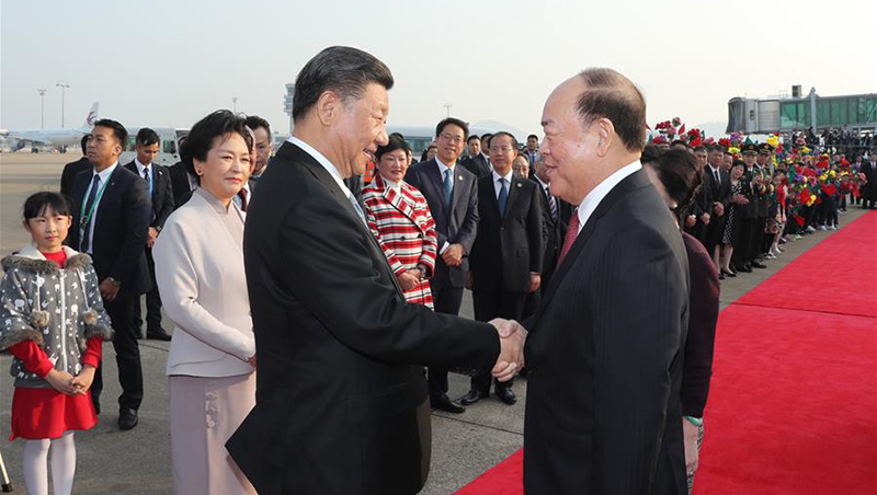 Xi Jinping de retour à Beijing après les célébrations marquant le 20e anniversaire de la rétrocession de Macao à la patrie